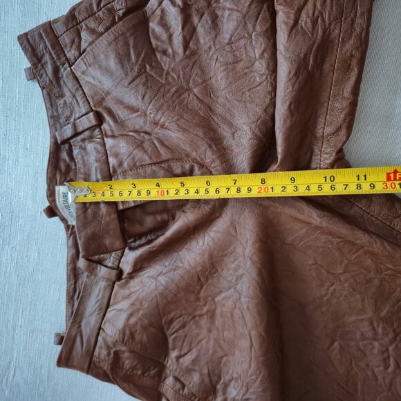 Zadig &Voltaire Crinkle leather trousers , brown S 38, 2020/21 runway collection - Picture 16 of 16